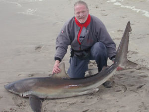 Chris Ward with Shark